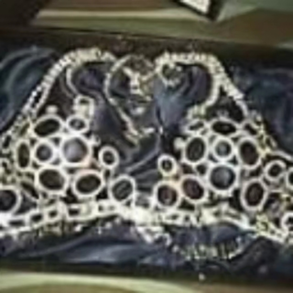 Crystal Doll Elegant Crystal Bra And Gstring in Silver